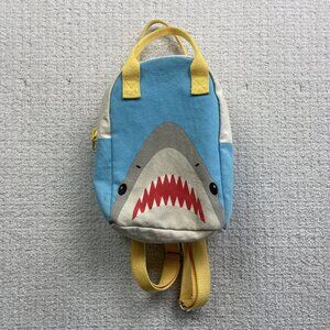 Fluf Zippered Lunch Bag / Back Pack Shark AOP Kids Adults Sustainable Oraganic